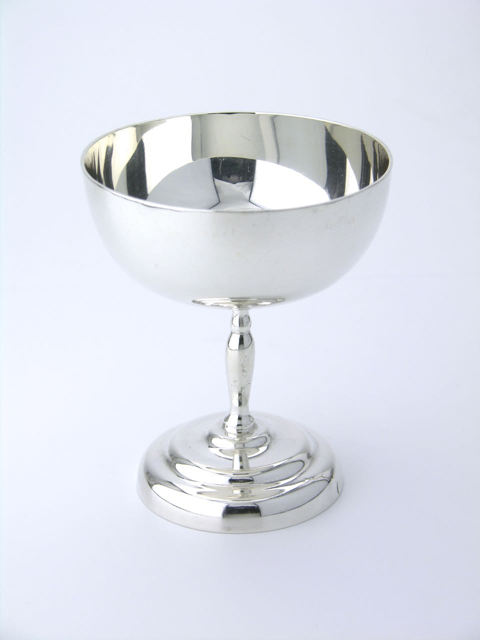 Mexican set of six silver martini glasses