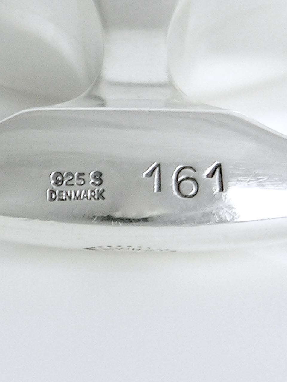 Georg Jensen Silver Domed Two Finger Ring - Design 161 Ibe Dahlquist