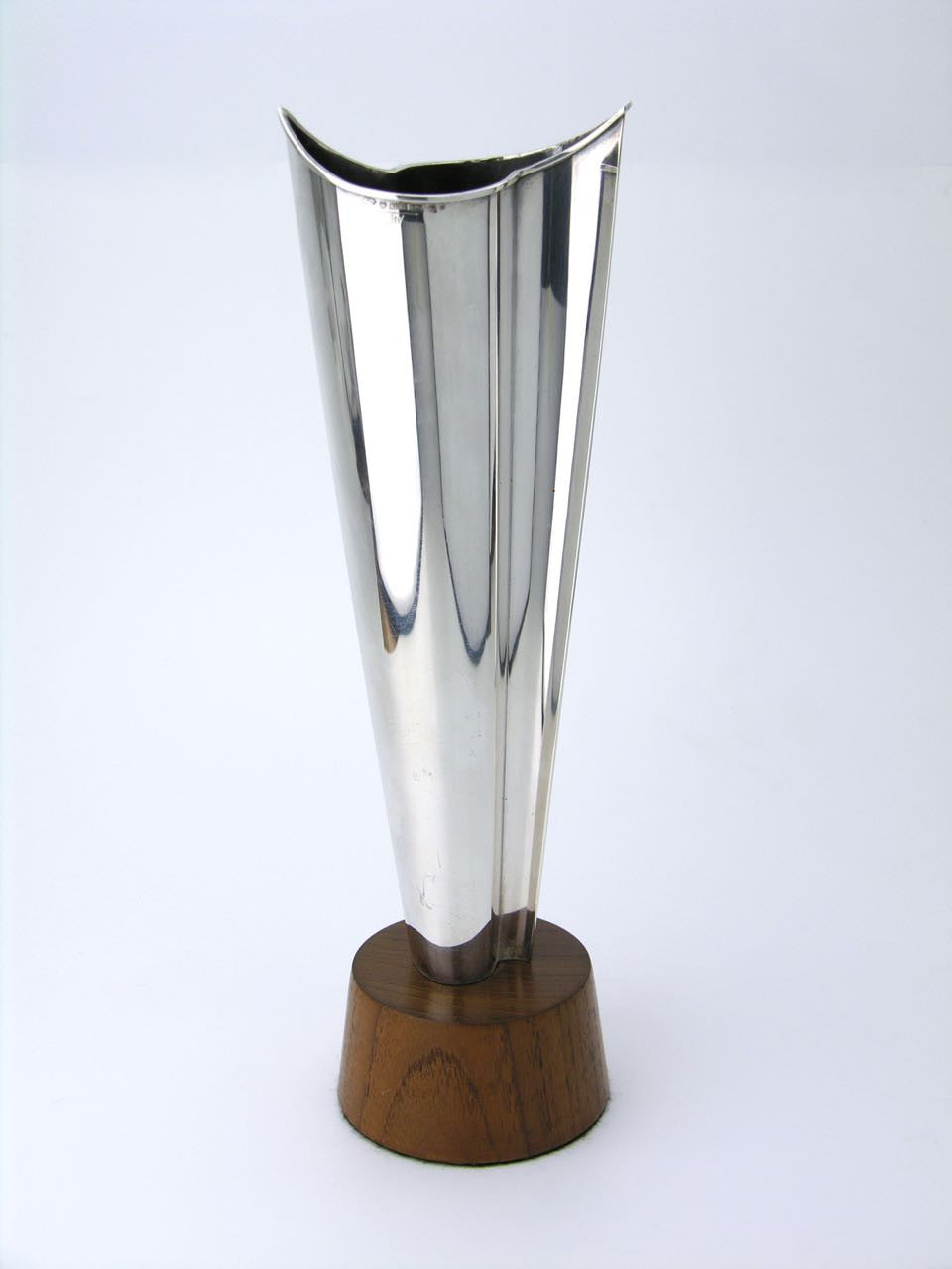 Tapio Wirkkala solid silver modernist wave vase