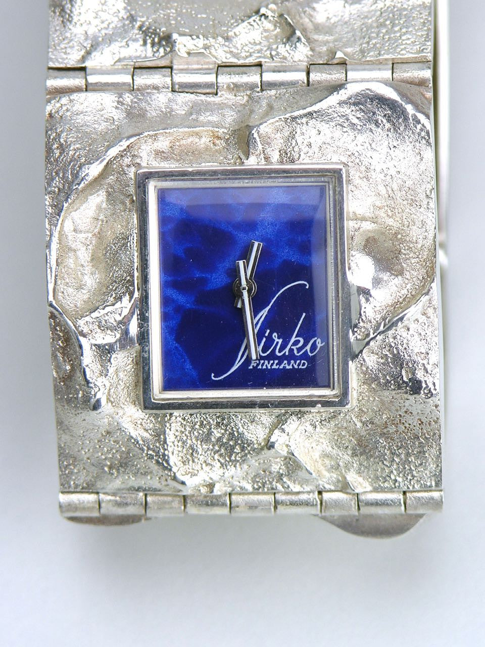 Matti Hyvarinen silver textured bracelet watch