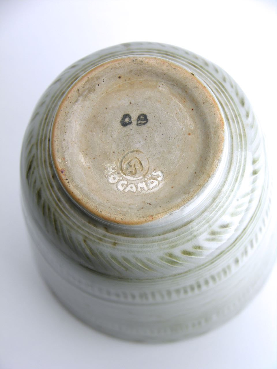 Hoganas grey glazed studio pottery vase