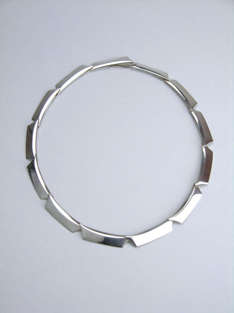 Hans Hansen boat shape link necklace
