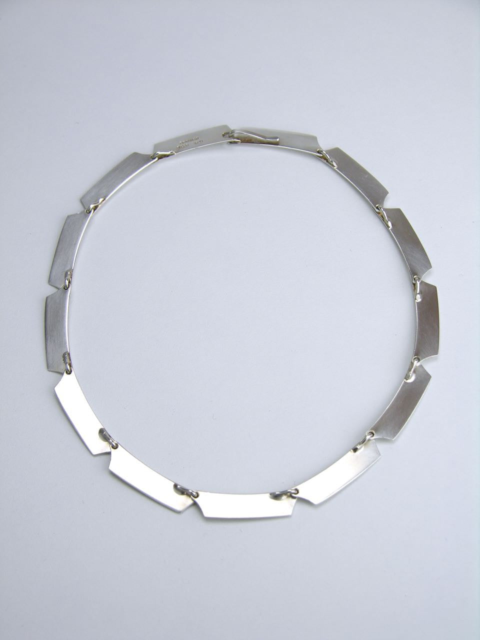 Hans Hansen boat shape link necklace