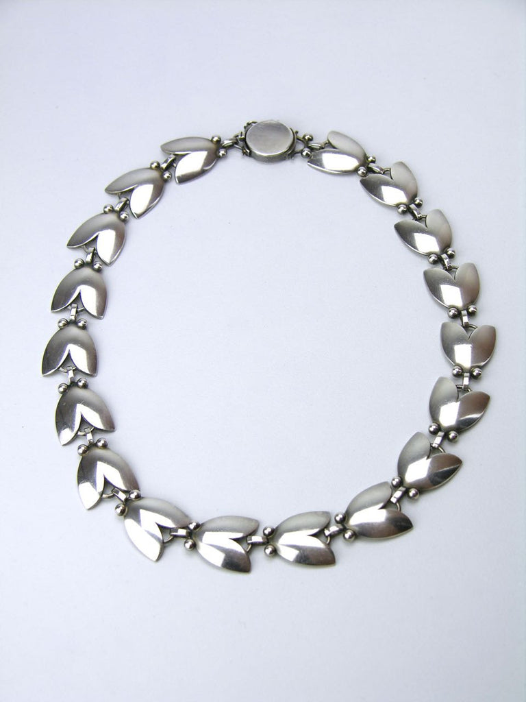Vintage Georg Jensen tulip necklace - design 66