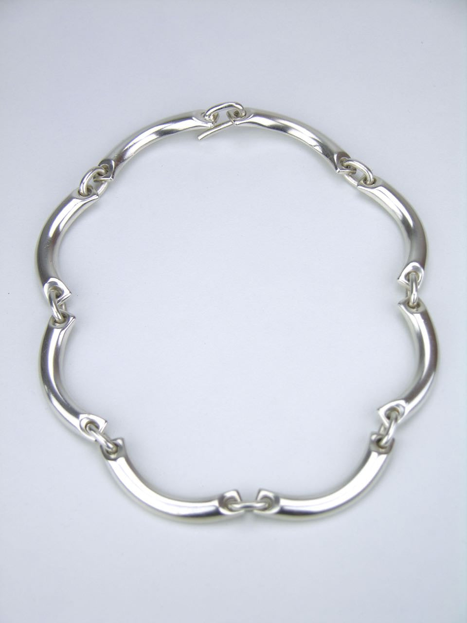 Georg Jensen segmented bar link necklace