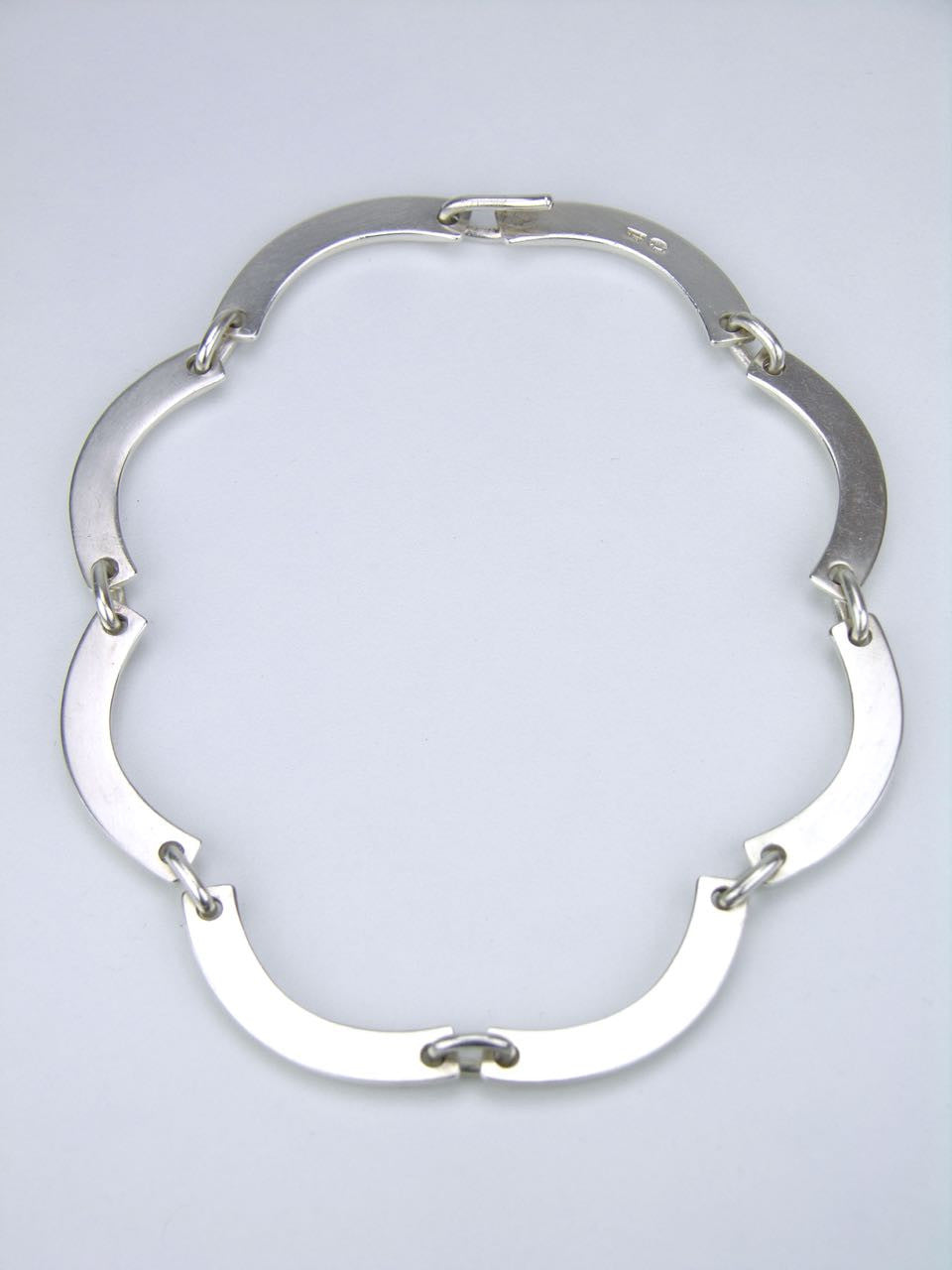Georg Jensen segmented bar link necklace