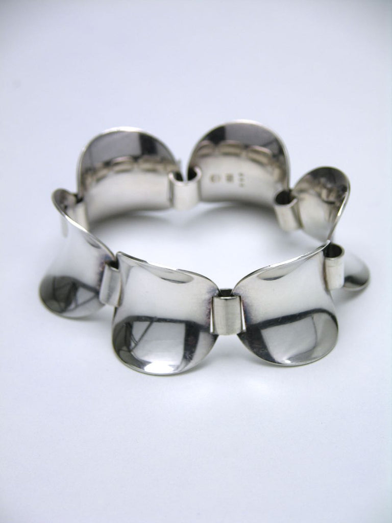 Georg Jensen concave panel bracelet - design 210