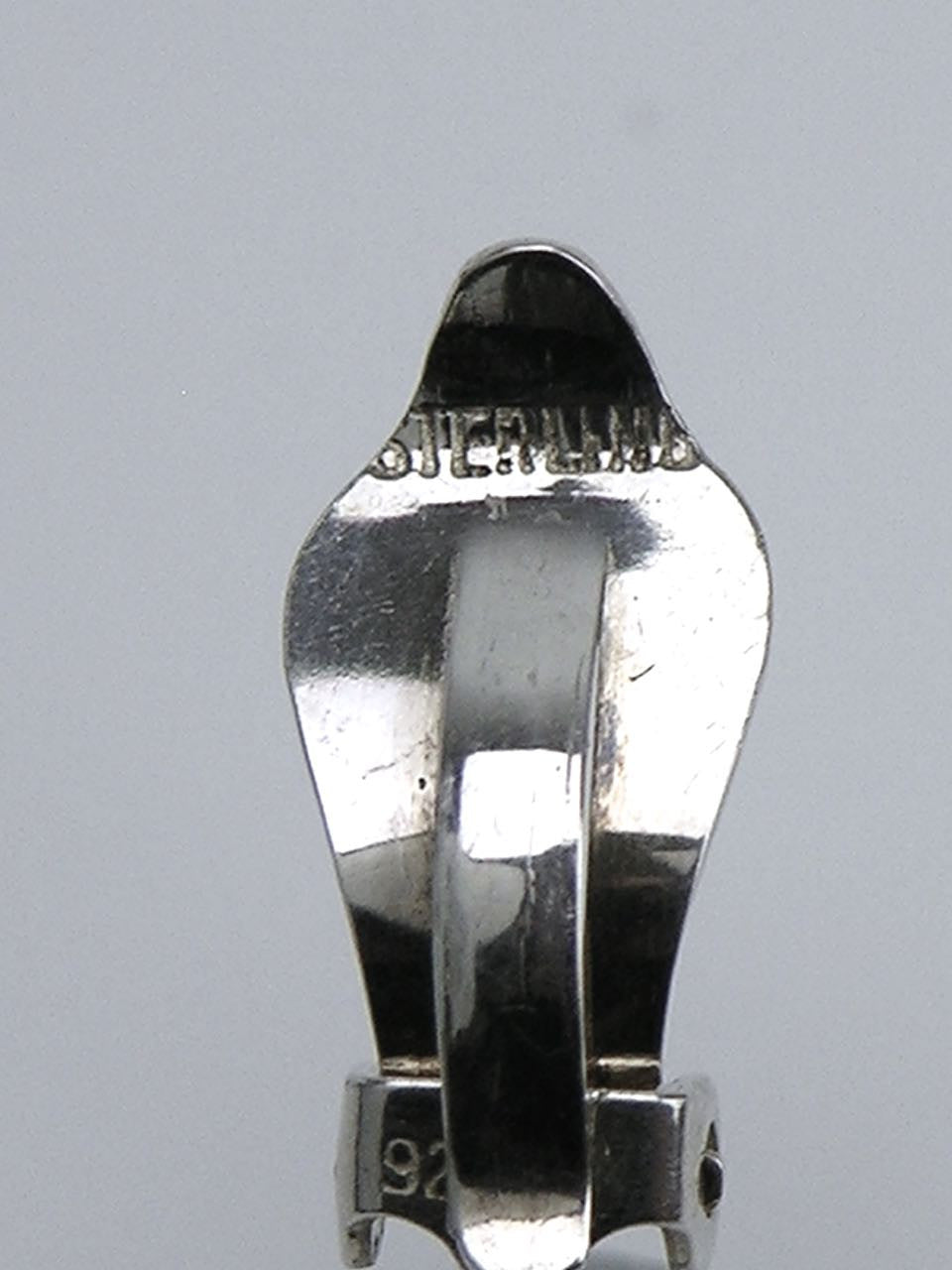 Danish silver drop clip earrings
