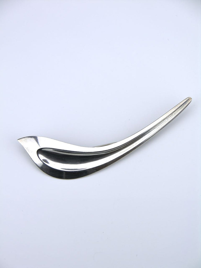 Danish silver modernist bird brooch