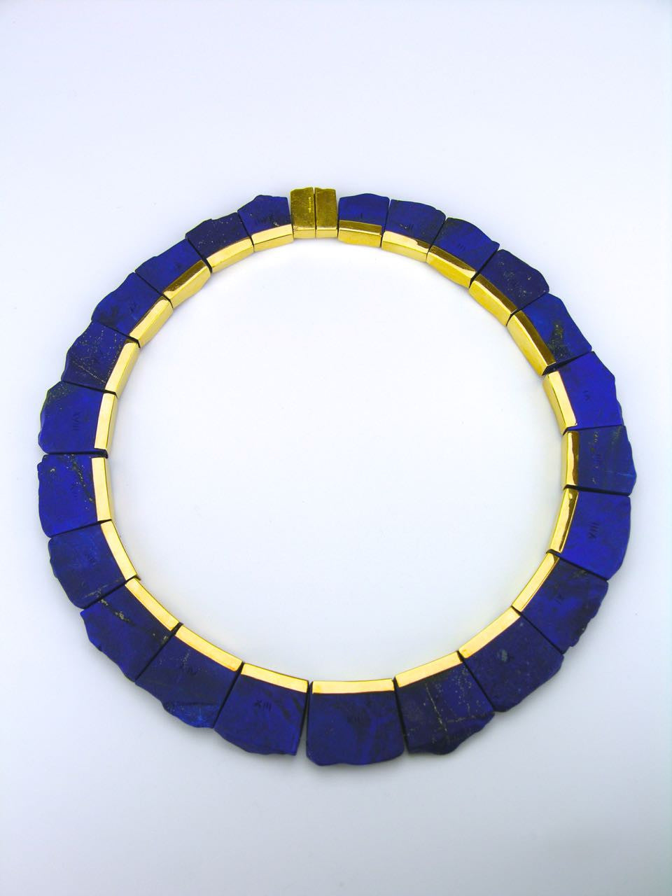 Lapis Lazuli Gold Collier Necklace