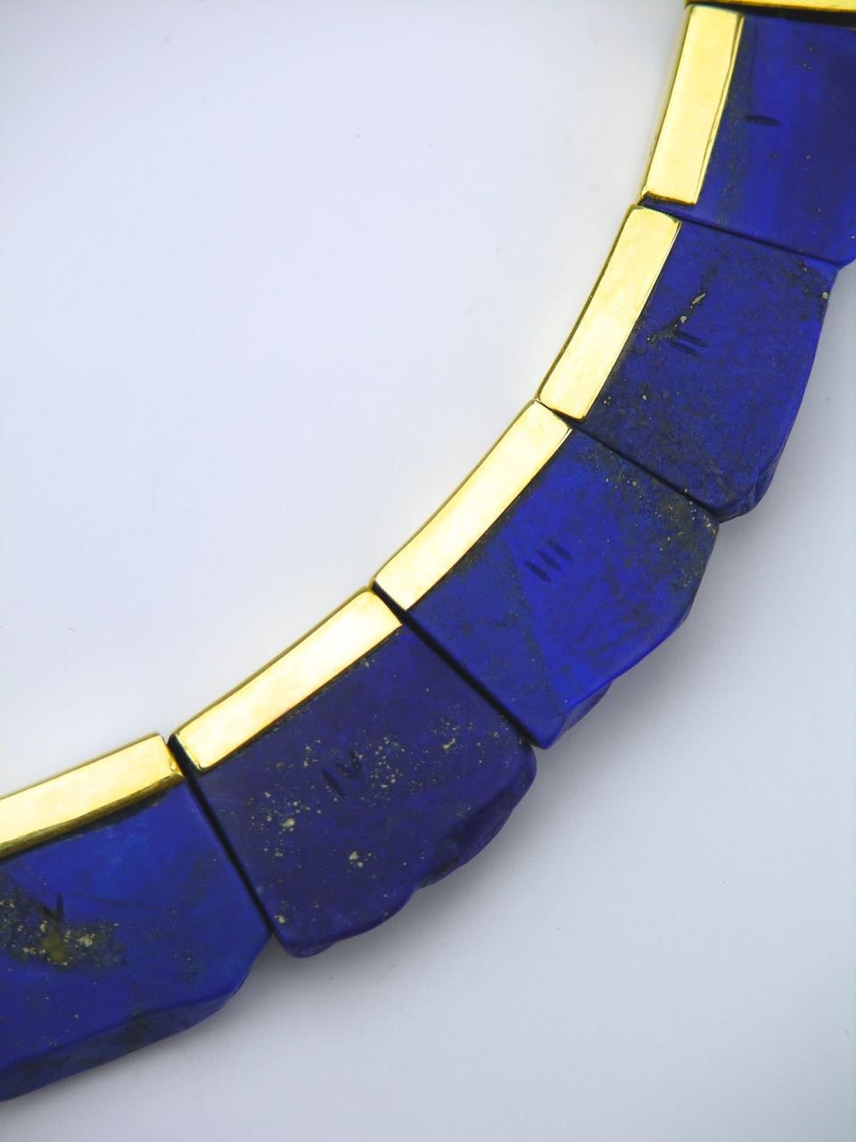 Lapis Lazuli Gold Collier Necklace