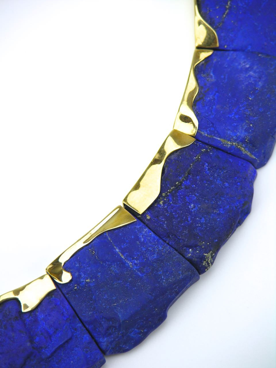 Lapis Lazuli Gold Collier Necklace