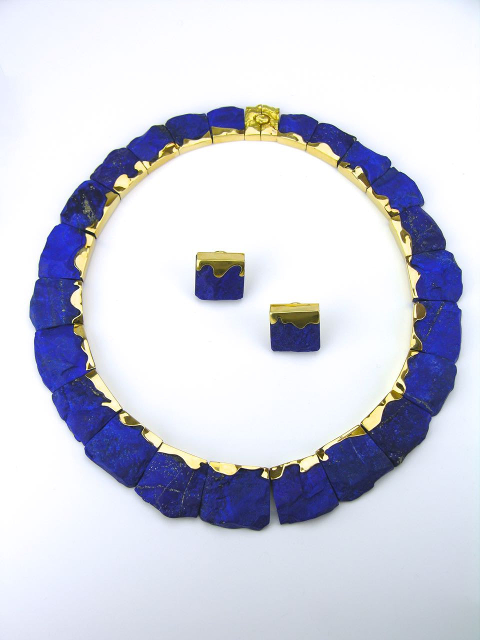Lapis Lazuli Gold Collier Necklace