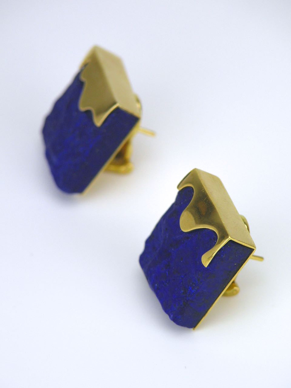 Lapis lazuli and gold earrings