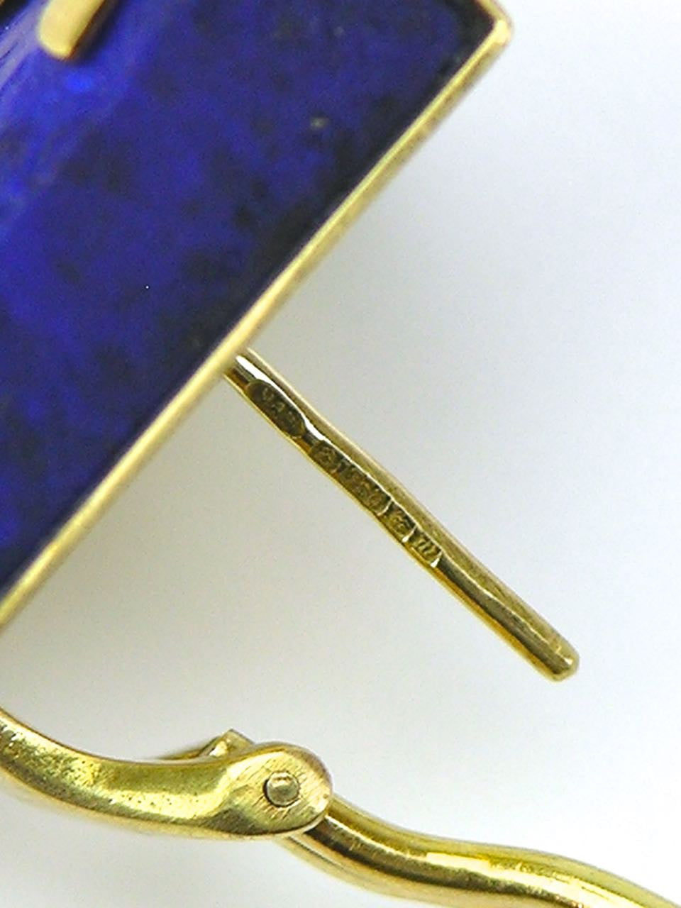 Lapis lazuli and gold earrings