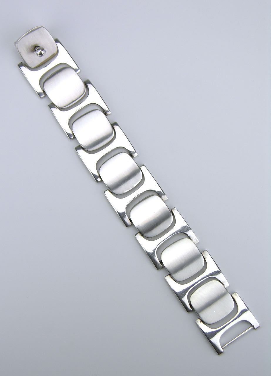 Bent Knudsen silver link bracelet