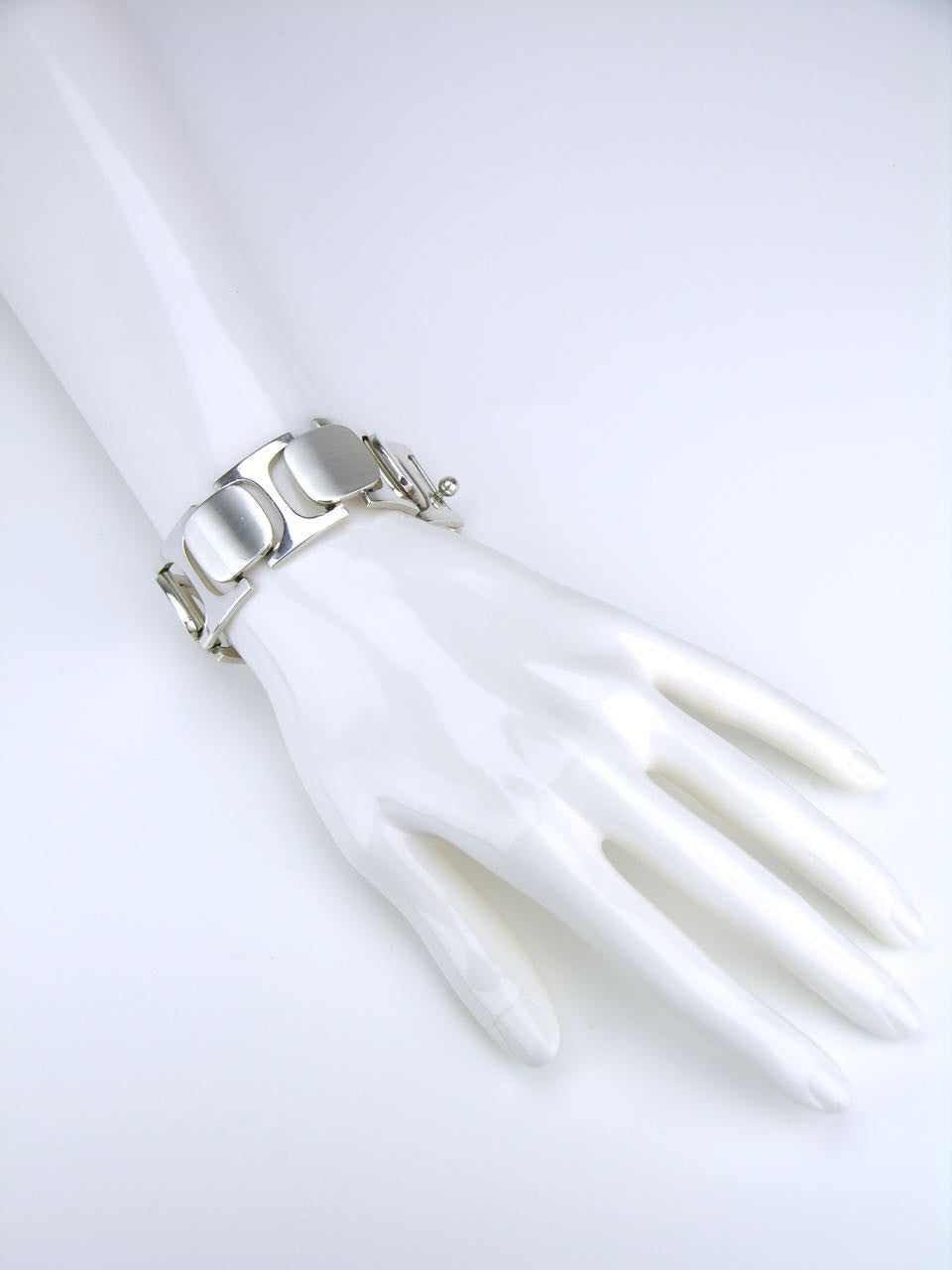 Bent Knudsen silver link bracelet