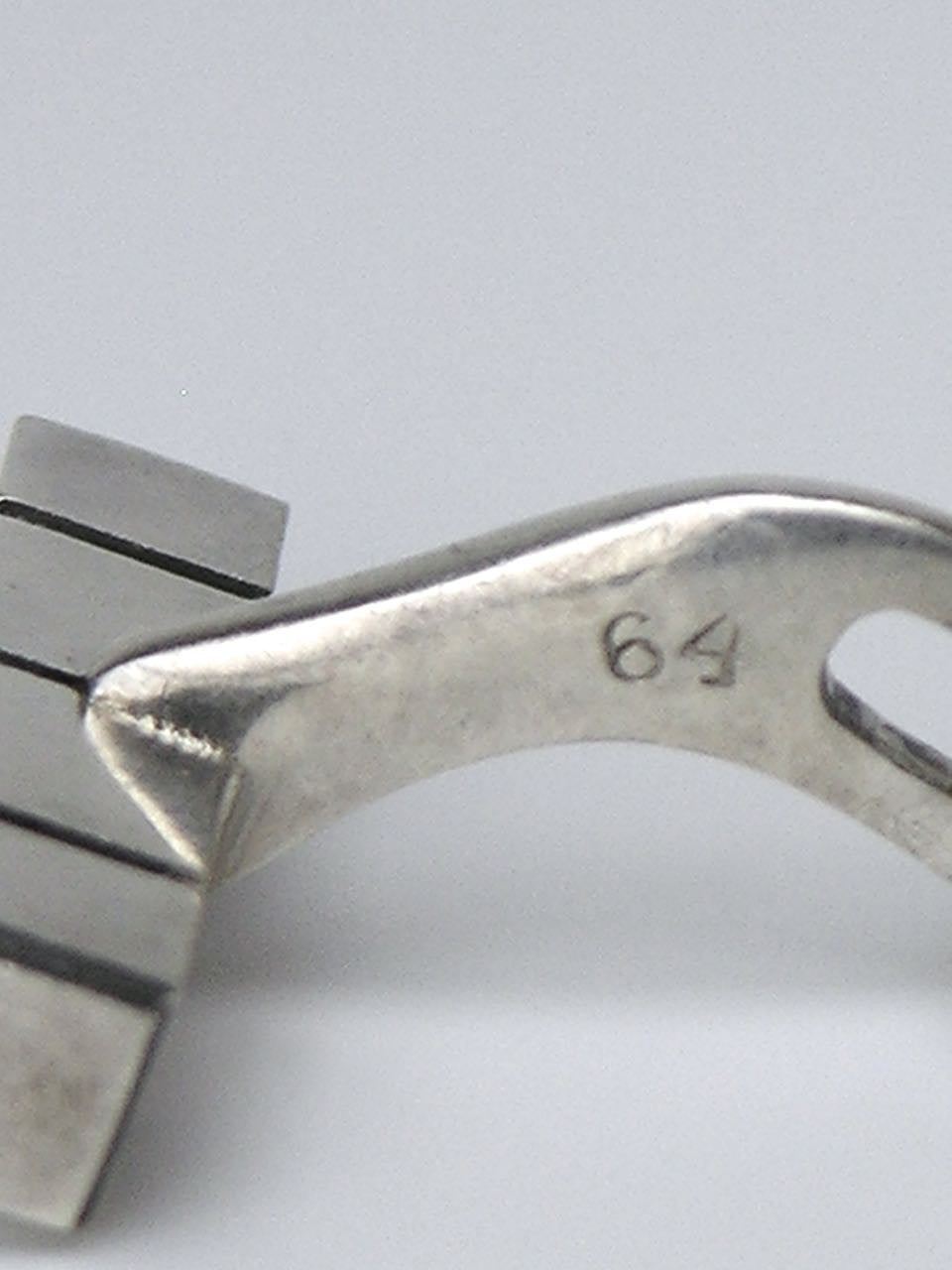 Georg Jensen silver rod cufflinks - design 64