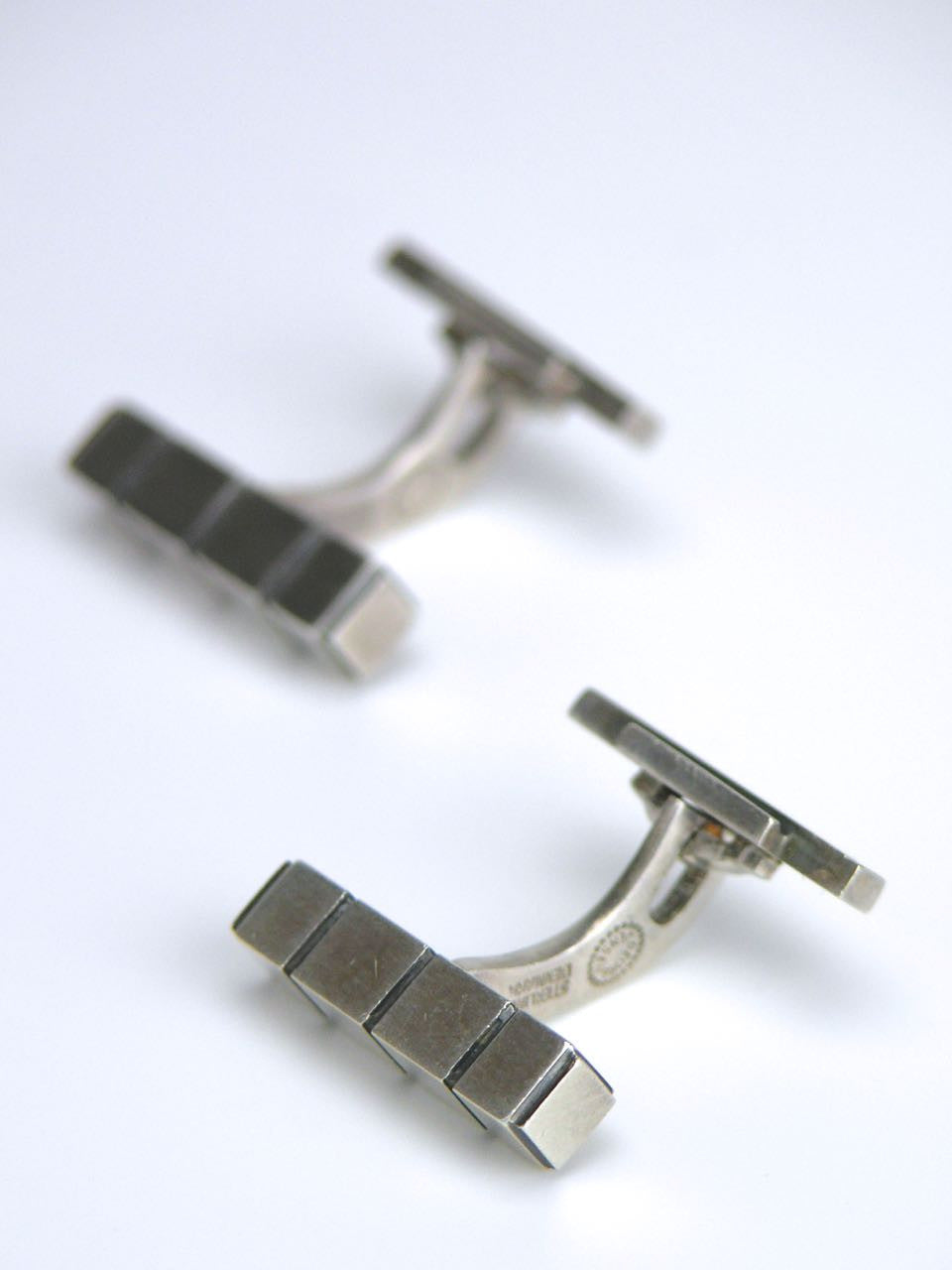 Georg Jensen silver rod cufflinks - design 64