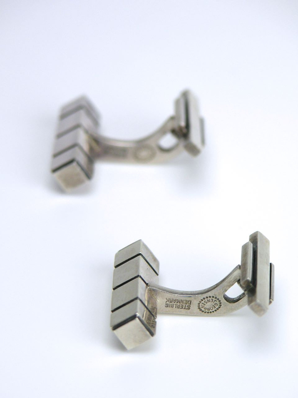Georg Jensen silver rod cufflinks - design 64