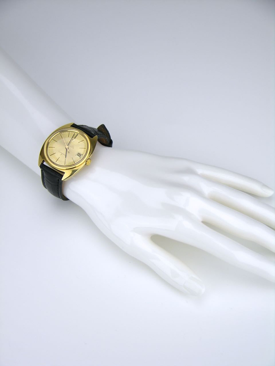 Vintage 18k Omega Yellow Gold Constellation Automatic Wristwatch