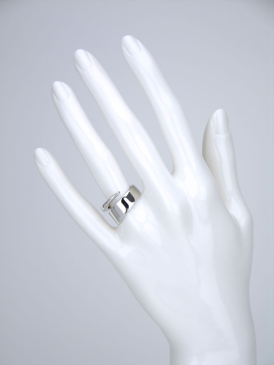 Hans Hansen silver tapered wrap ring