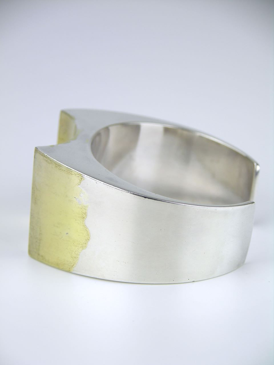 Vagn Hemmingsen silver and fire gilded cuff