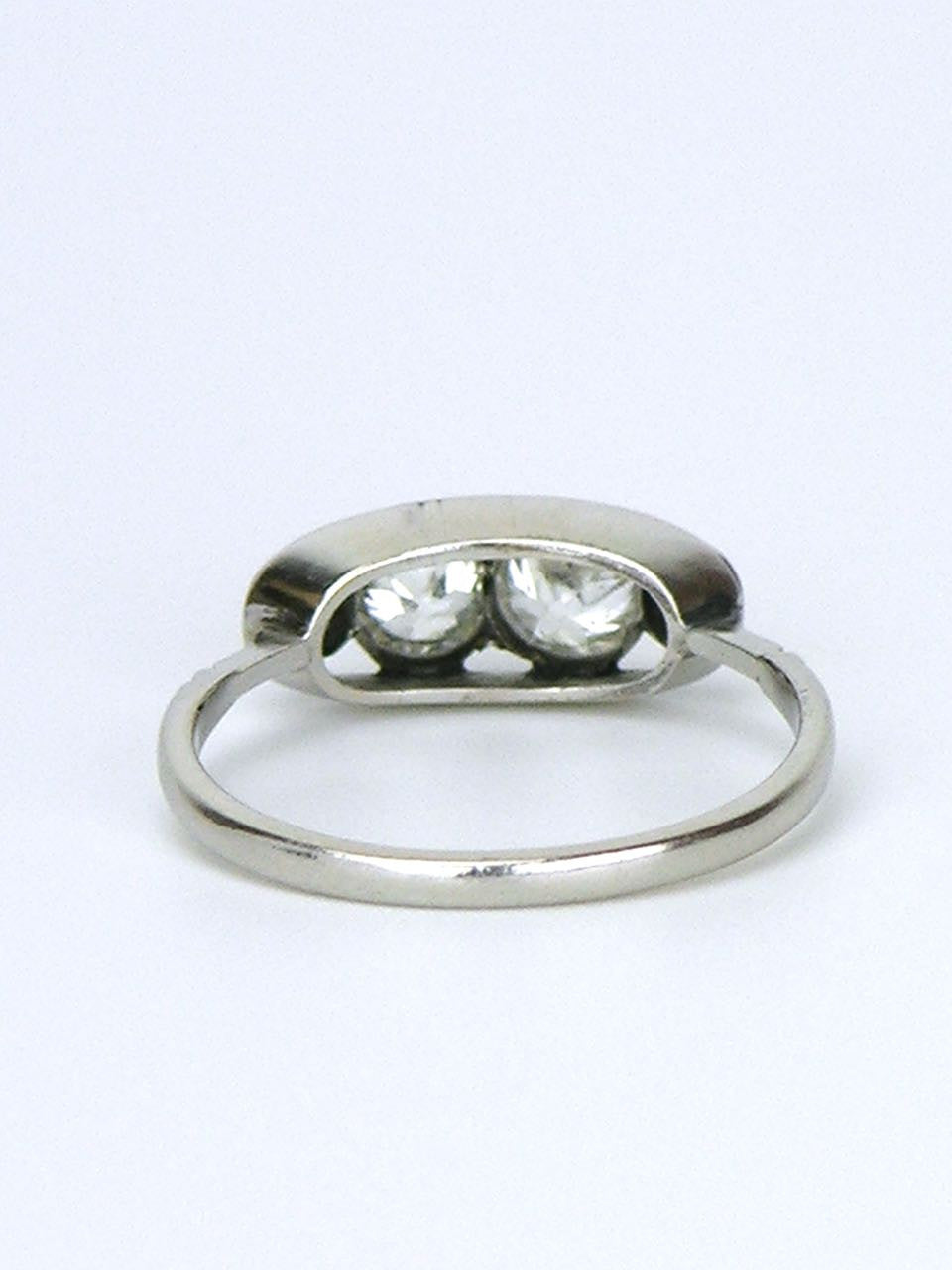 Platinum and diamond four stone ring