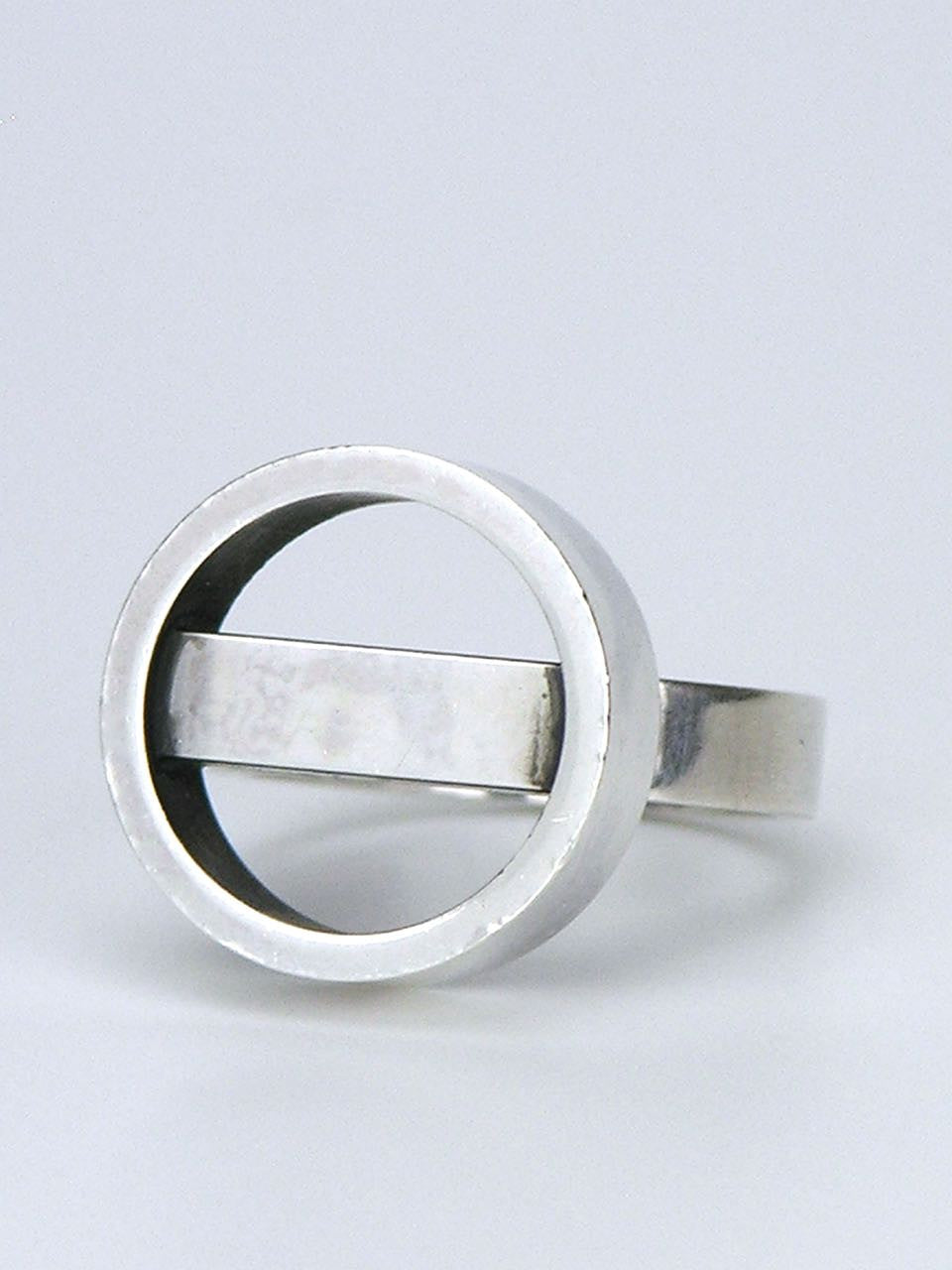 Vintage Georg Jensen Sterling Silver Hoop and Bar Ring - design 122