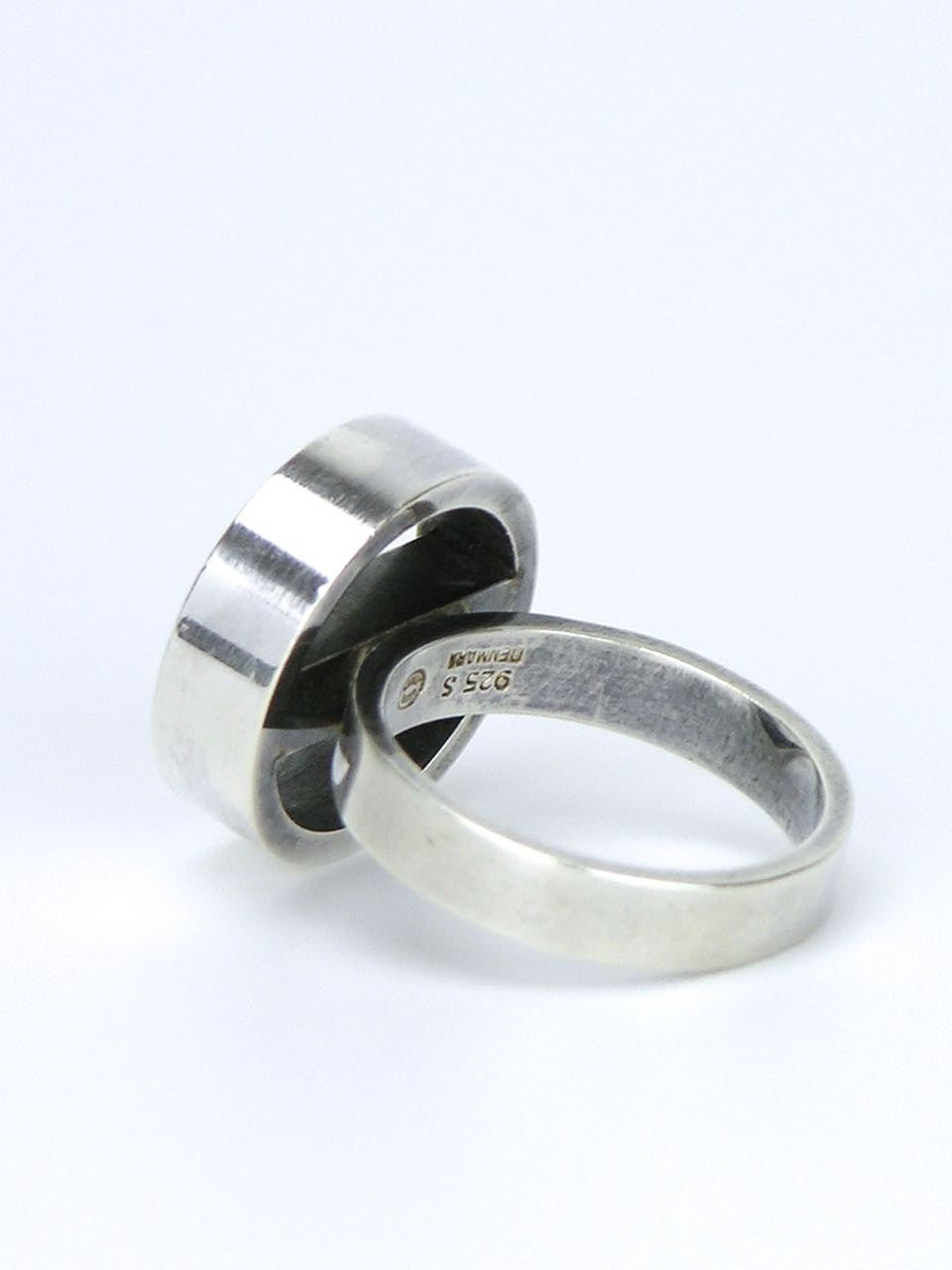 Vintage Georg Jensen Sterling Silver Hoop and Bar Ring - design 122
