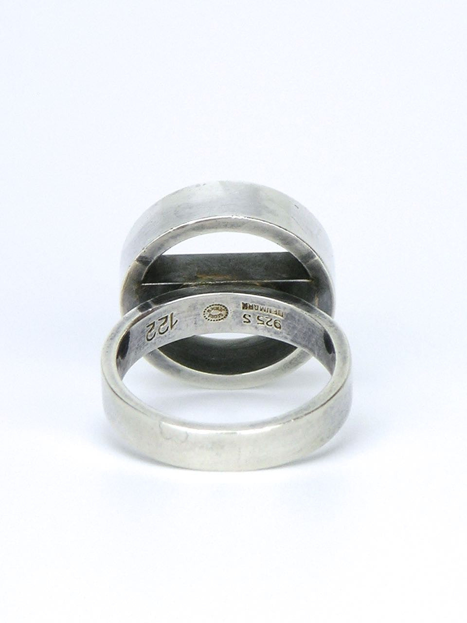 Vintage Georg Jensen Sterling Silver Hoop and Bar Ring - design 122