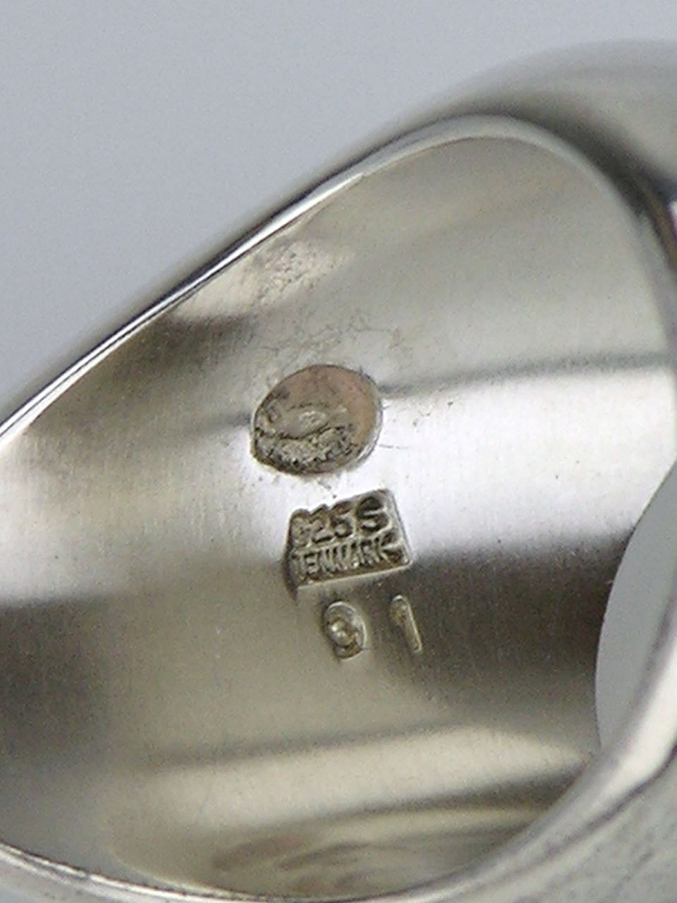 Georg Jensen silver amorphic ring - design 91