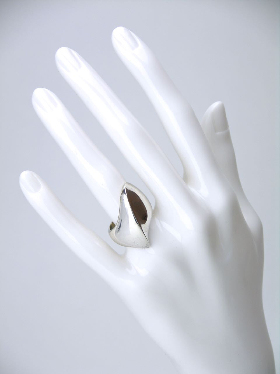 Georg Jensen silver amorphic ring - design 91