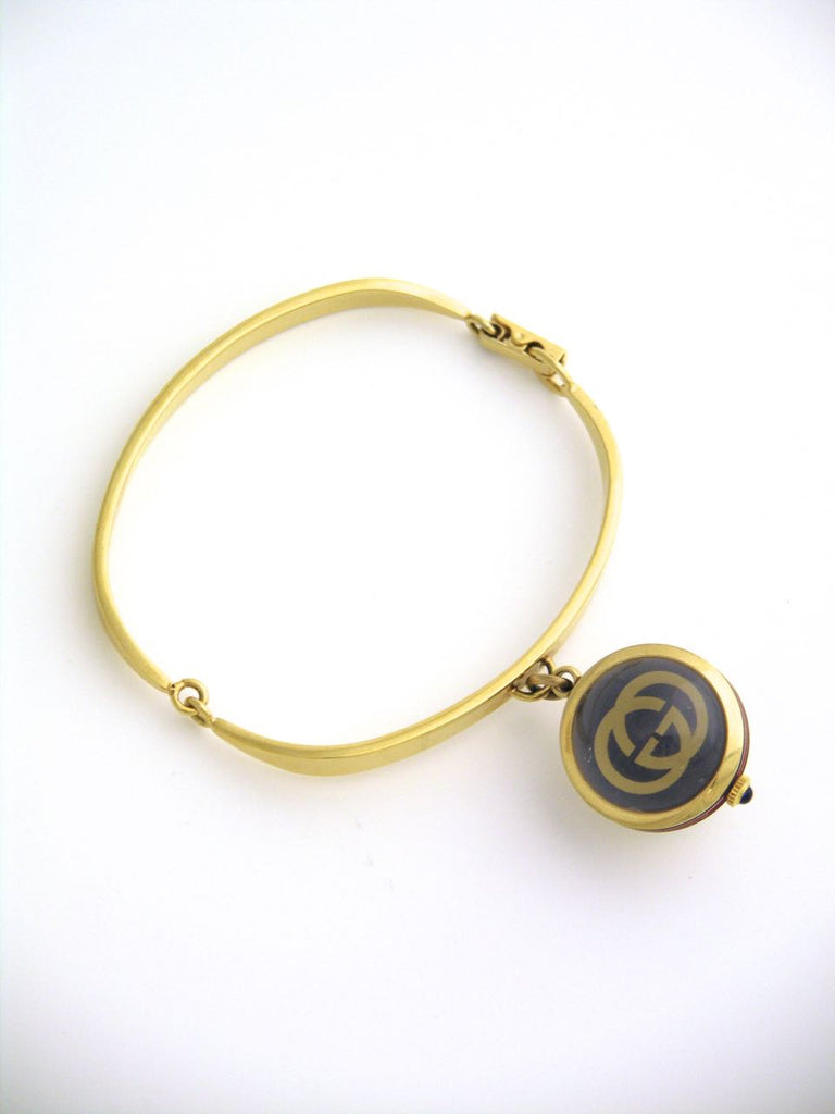 Vintage Gucci bracelet with watch charm