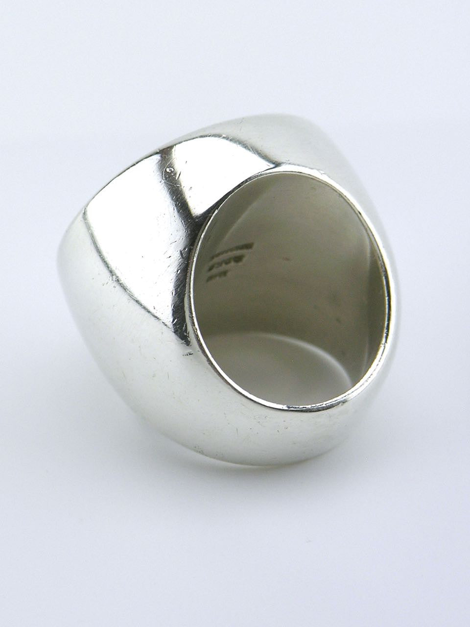 Hans Hansen silver heavy dot ring