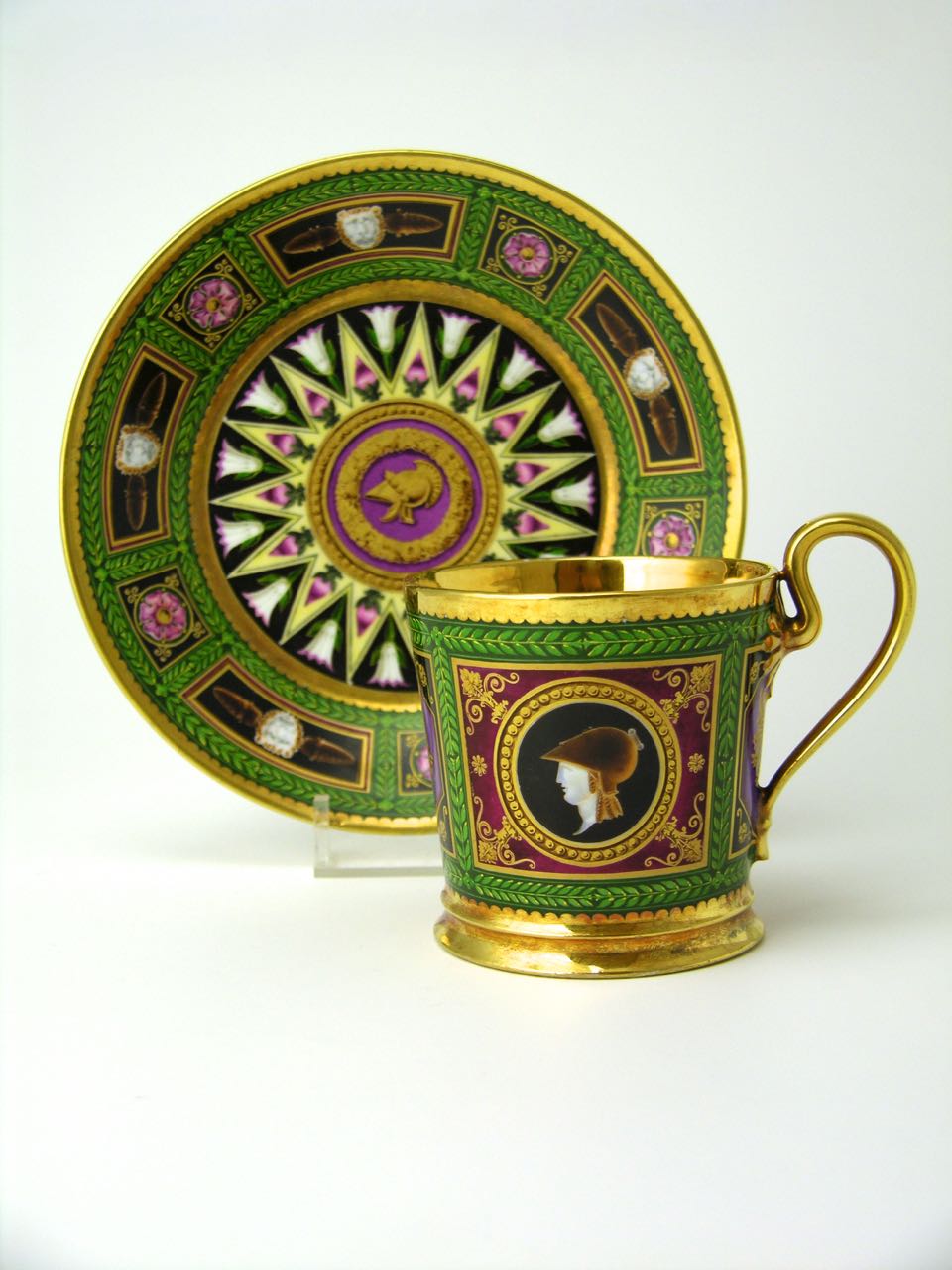 Antique Empire Sèvres Cup and Saucer