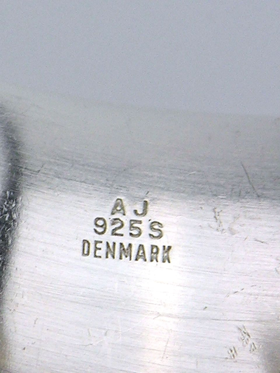 Vintage Arne Johansen Modernist Silver Double Cuff