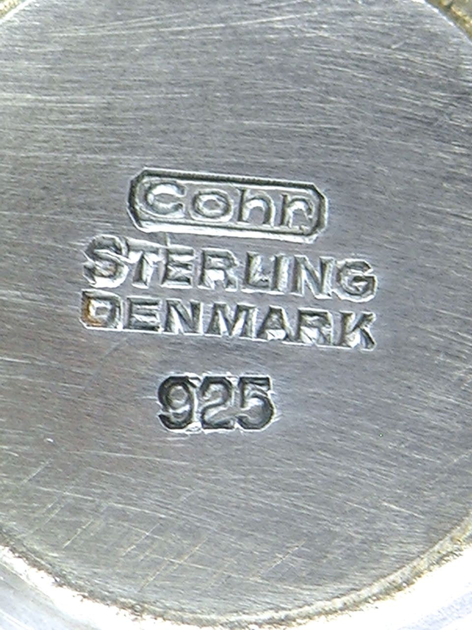 Vintage Cohr Solid Silver Modernist Candelabra - Denmark 1960s