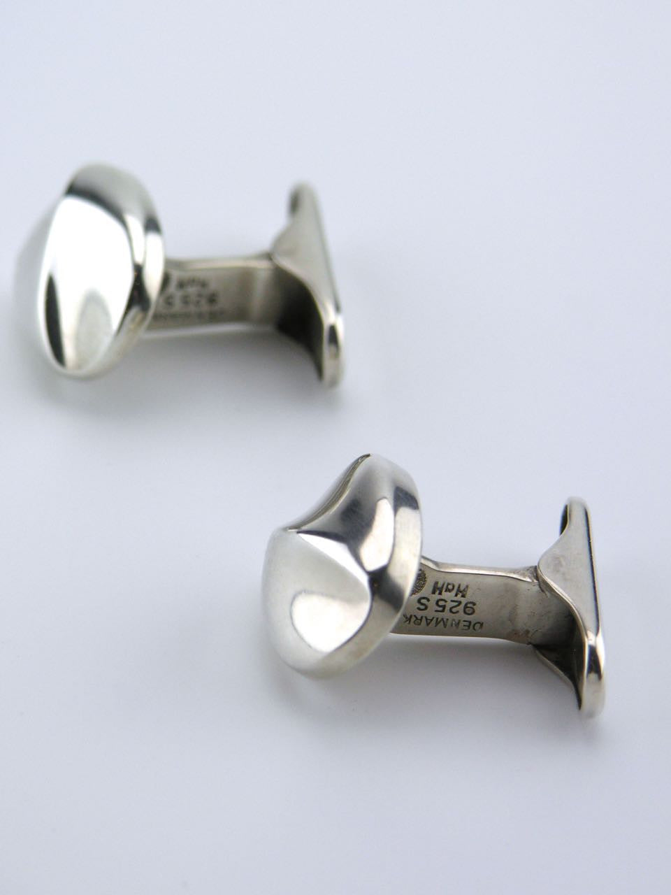 Georg Jensen silver cushion shape cufflinks