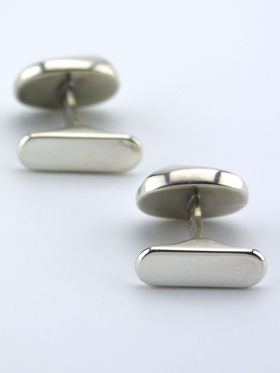 Georg Jensen silver cushion shape cufflinks