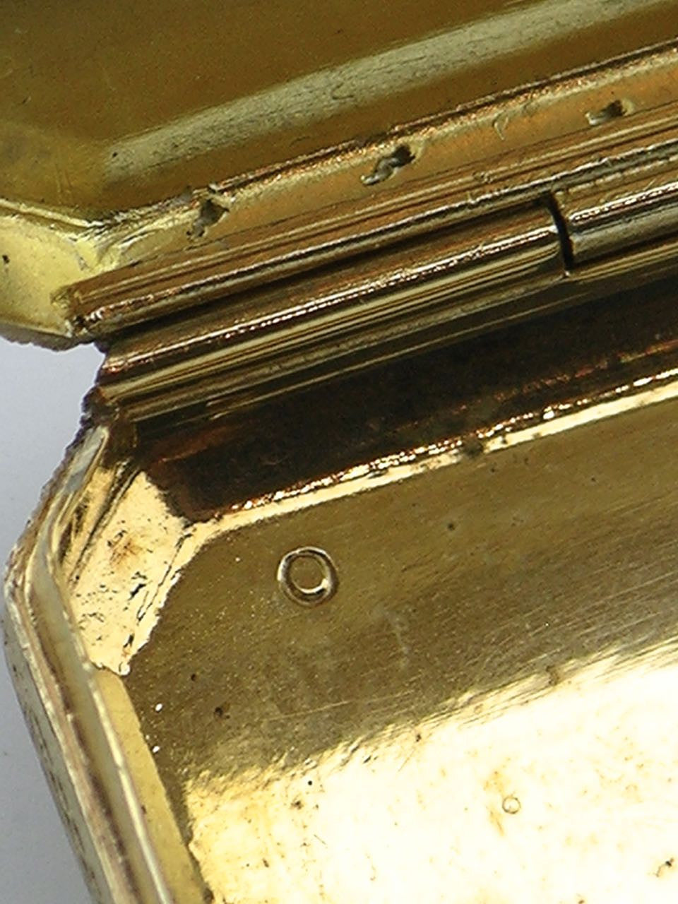 Italian silver gilt and enamel rectangular table box