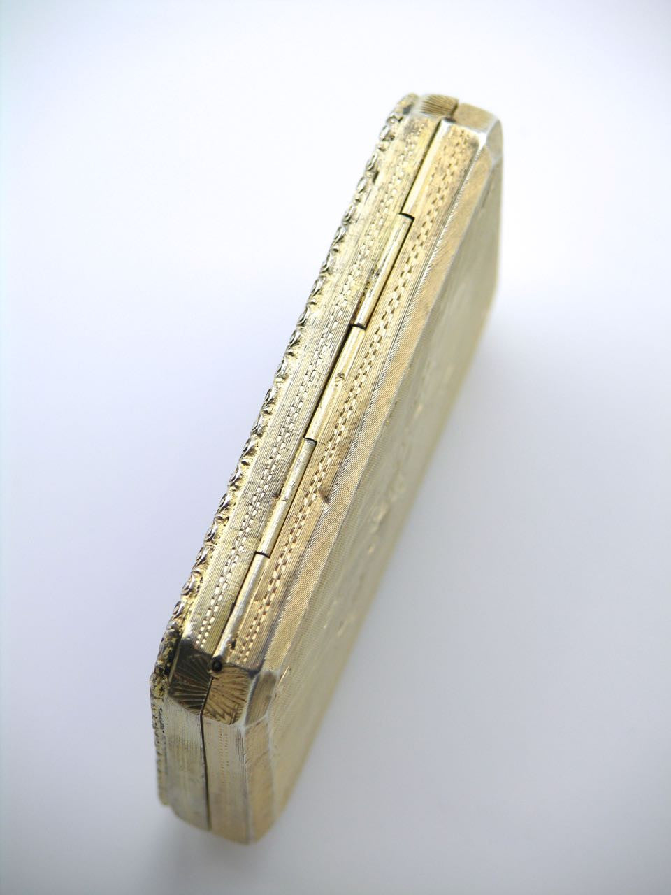 Italian silver gilt and enamel rectangular table box