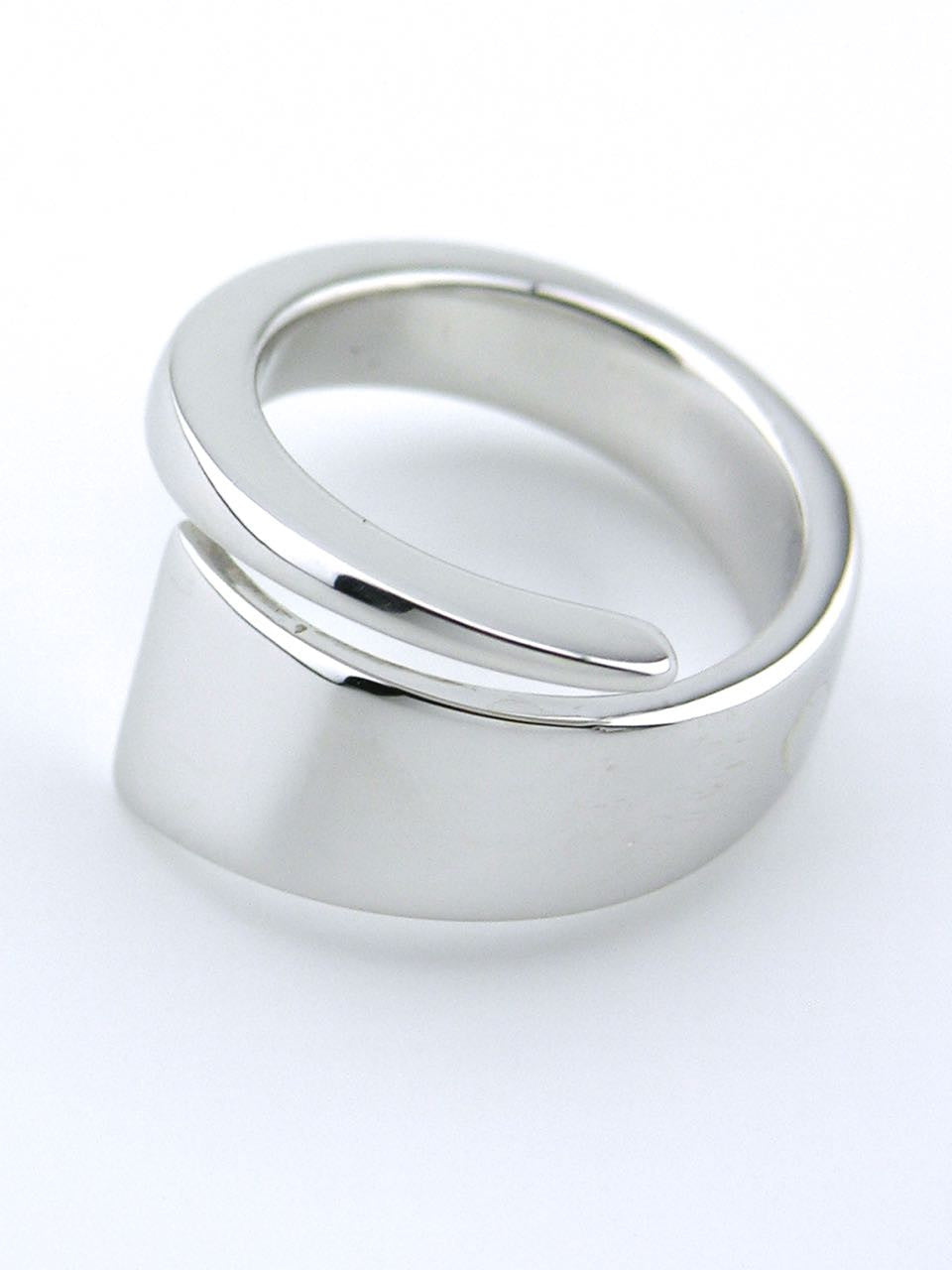 Hans Hansen silver tapered wrap ring