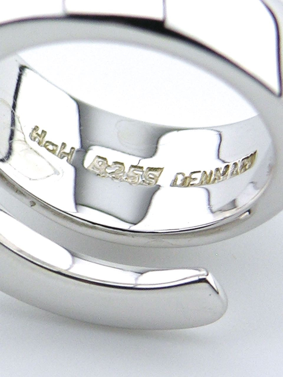 Hans Hansen silver tapered wrap ring